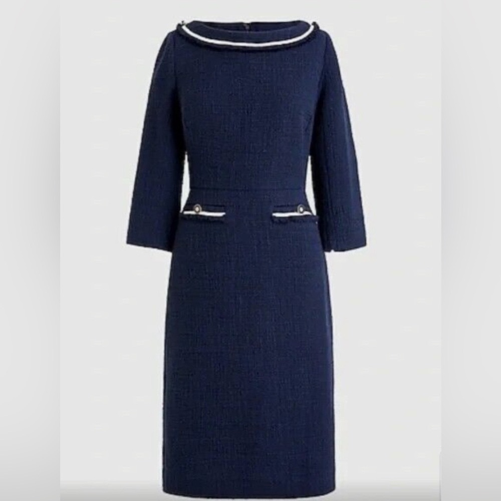 NWT J.Crew Boatneck Sheath Dress
